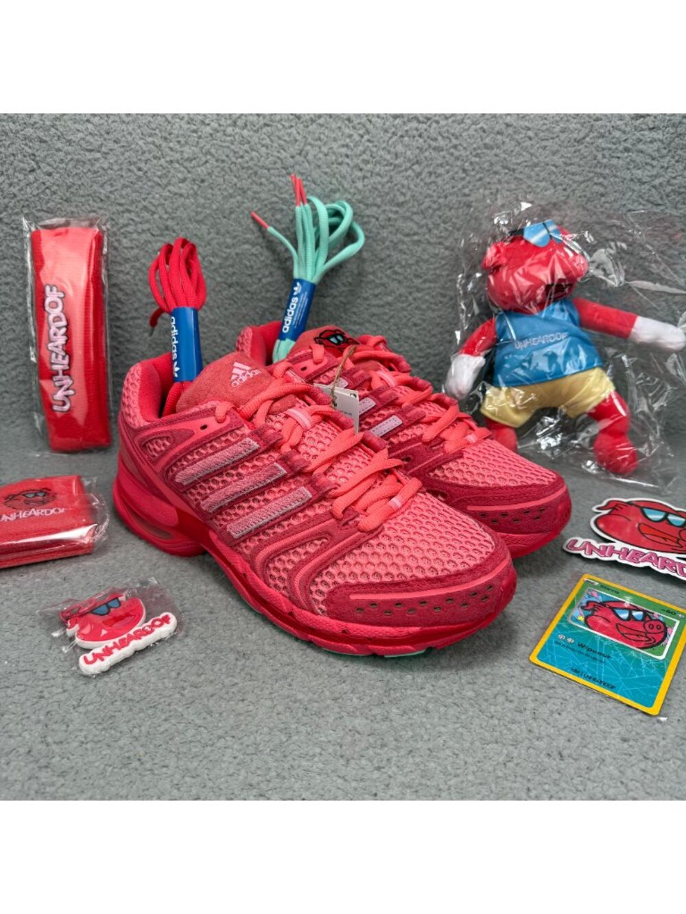 Adidas UnHeardOf Adistar Control 5 Mens 10.5 Shoes Red Steve O Piggy Runner 2.0